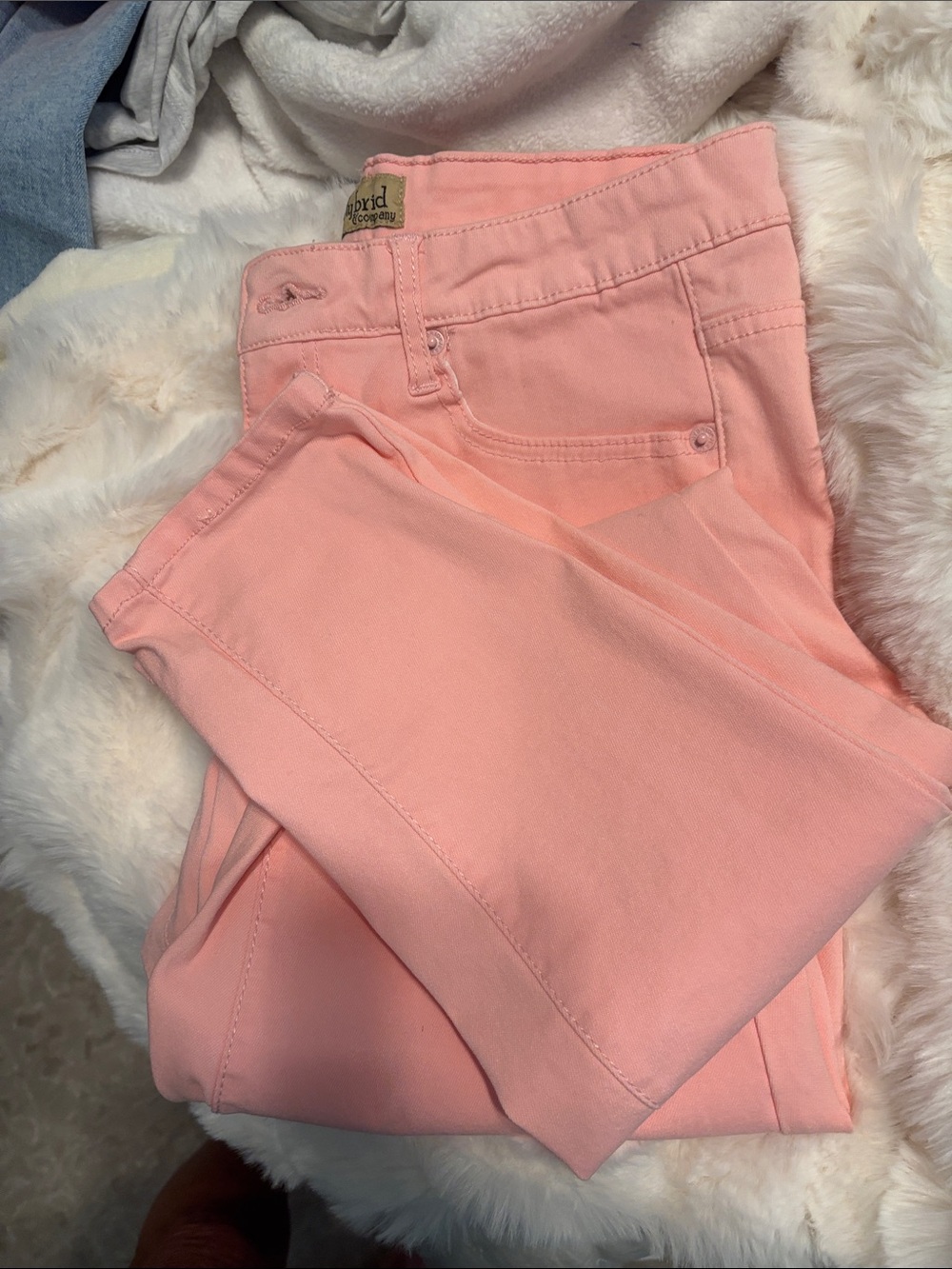 Hybrid & Company Coral Peach Casual Jeans